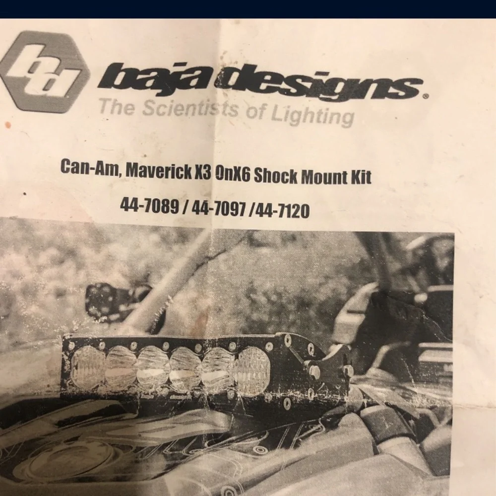 Can-am maverick x3 onx6 shock mount kit